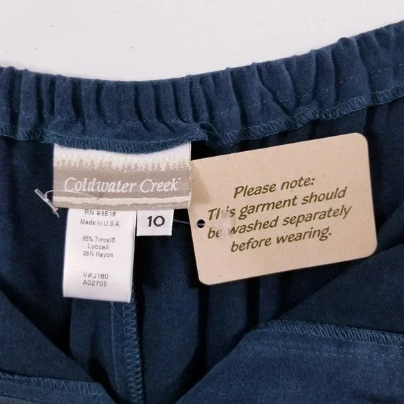 Coldwater Creek Flat Front Trouser Pants Women Size 10 NWT A02705 - Picture 2 of 11